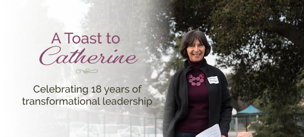 A toast to Catherine - celebrating 18 years of transformational leadership