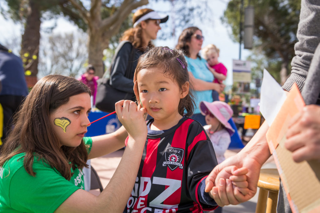 Face Painting at Arbor Day Festival