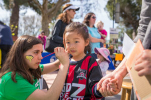 Face Painting at Arbor Day Festival