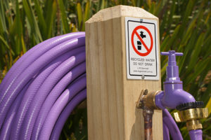 recycled water purple pipe